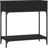  Konzolni stol crni 75 x 34 5 x 75 cm od konstruiranog drva | shoptok.hr