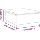  Modularni kauč s podnožjem modul vino crvene boje 100x100x48 cm - boja crnog vina tabure | shoptok.hr
