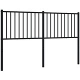 vidaXL Metalno uzglavlje crno 160 cm | shoptok.hr