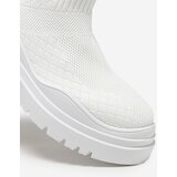 Resti White women's flat-heeled boots Seritis - Footwear | ePonuda.com