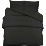  Set posteljine za poplun crni 200 x 200 cm lagana mikrovlakna | shoptok.hr