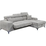 MID.YOU KOTNA SEDEŽNA GARNITURA, šenilja svetlo siva | Shoptok.si
