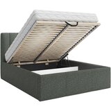 Boxxx OBLAZINJENA POSTELJA 140 cm x 200 cm , tekstil temno zelena | Shoptok.si