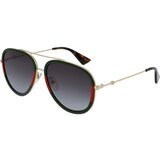 Gucci GG0062S 003 ONE SIZE (57) Zelena/Zelena Cene