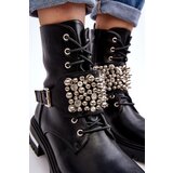 Boto Women's insulated work boots decorated black Lennen | ePonuda.com