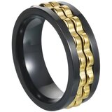 IZMAEL Prsten IK-32051 - Crna / Zlatna / 55mm | shoptok.hr