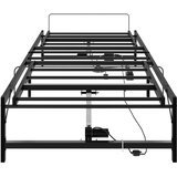  Električni podesivi okvir kreveta Crna 107 x 200 cm Čelik | shoptok.hr