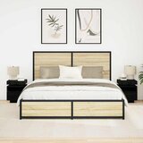 Noćni ormar s ladicama 2 pcs Crni hrast 40 x 39 x 48,5 cm | shoptok.hr