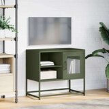 vidaXL TV ormarić maslinastozeleni 68x39x60,5 cm čelični | shoptok.hr