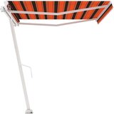 Tenda prostostoječa ročno zložljiva 450x300 cm oranžna/rjava | Shoptok.si