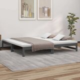  Dnevni ležaj na izvlačenje sivi 2x(90x200) cm masivna borovina Cijene