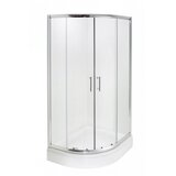 AQUAART tuš kabina hoya 80100R polukružna s kadom 80x100x210 cm | shoptok.hr
