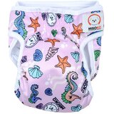 Misoko Periva pelena za ženke Diapers Reusable Morski konjići, L, Roze | Eponuda.com