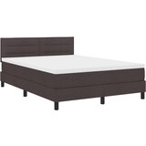 Box Spring Krevet s Madracem Tamnosmeđi 140x190 cm Tkanina | shoptok.hr