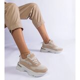 Gemre Beige sneakers with thicker soles Guerrera | Shoptok.si