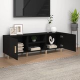 TV ormarić crni 150 x 30 x 50 cm od konstruiranog drva | shoptok.hr