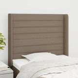  Uzglavlje s ušima smeđesivo 103x16x118/128 cm od tkanine | shoptok.hr