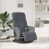  Krevetna stolica za masažu Tamno siva 91 x 71 x 105.5 cm Baršun | shoptok.hr