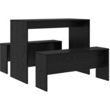  Blagovaonski set 2 pcs Crni hrast Konstruirano drvo | shoptok.hr