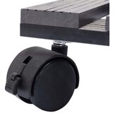 Kolica za biljke 4 kom siva 30 x 30 x 7,5 cm WPC | Eponuda.com