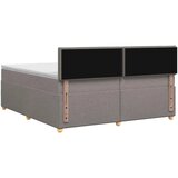  Boxspring krevet s madracem Sivosmeđa 200 x 200 cm Tkanina - Sivosmeđa 200 x 200 cm Dizajn linija | shoptok.hr