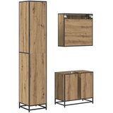  Set namještaja za kupaonicu s ladicama 3 pcs Umjetnički hrast | shoptok.hr