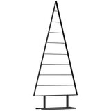 vidaXL Kovinsko božično drevesce z stojalom Črna 180 cm Jeklo | Shoptok.si