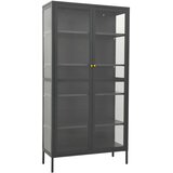 Ormarić za izlaganje antracit 90x40x180 cm čelik/kaljeno staklo | Eponuda.ba