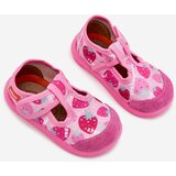 Boto Slippers Milami Children's Elastic With Velcro In Strawberries Pink Ambette | Eponuda.ba