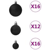  Set od 100 božićnih kuglica crni | shoptok.hr