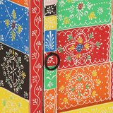  Noćni ormarić 2 kom višebojni 40x35x45 cm Puno drvo Mango | shoptok.hr