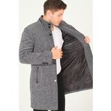 Dewberry PLT8386 MEN'S COAT-DIAGONAL BLACK-GREY Cijene