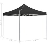  Profesionalni sklopivi šator za zabave aluminij 2x2 m antracit | shoptok.hr