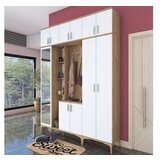 Woody Fashion EA121 - 2765 walnutwhite hall stand Cene