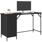  Stol za računalo Crni hrast 131 x 48 x 75 cm Konstruirano drvo | shoptok.hr