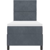  Krevet s opruga kutije Tamno siva 80 x 200 cm Baršun | shoptok.hr