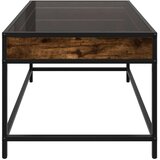 vidaXL Stolić s beskonačnim LED svjetlima boja hrasta 70x50x41 cm | shoptok.hr