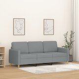 vidaXL Trosjed od tkanine svjetlosivi 180 cm Cijene