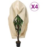 vidaXL Koprena za rastline iz flisa z zadrgo 4 kosi 70 g/m² 1,2x1,8 m, (20983466) | Shoptok.si