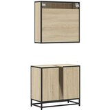 vidaXL 2-dijelni set kupaonskog namještaja boja hrasta sonome drveni | shoptok.hr