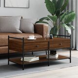 The Living Store Stolić za kavu Smeđa hrasta 99x50x50 cm konstruirano drvo | shoptok.hr