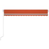  Automatska tenda sa senzorom LED 450 x 350 cm narančasto-smeđa | shoptok.hr