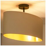  duolla - plafonski luster oval vegan 1xE27/15W/230V krem | Eponuda.com