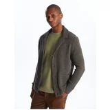 LC Waikiki Standard Mold Jacket Collar Men's Knitwear Cardigan