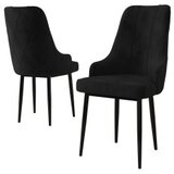 Hanah home set 4 stolice trex black Cene