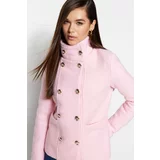 Trendyol Coat - Pink - Double-breasted