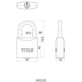  LOKOT 842 50 TITAN | shoptok.hr