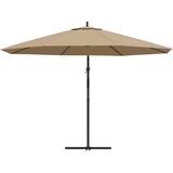  Konzolni vrtni suncobran s aluminijskim stupom 350 cm smeđesivi | shoptok.hr