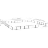 vidaXL kavez za pse crni 100 m² čelični | shoptok.hr