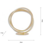 PAUL NEUHAUS 4531-12 - LED prigušiva stona lampa MELINDA LED/18W/230V zlatna | Eponuda.com